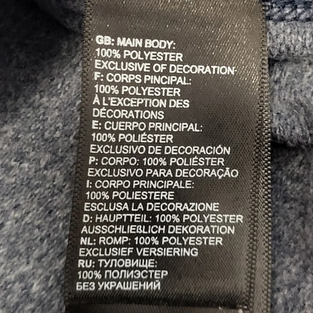 The North Face Mens XL Quarter Zip Pullover Heather Grey Aerotek Performance Top